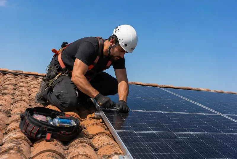 Maintenance et monitoring de panneaux solaires à Arçais